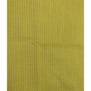 Yellow Gingham Cotton Fabric 1/2 Yard 44" Wide Material Quilting